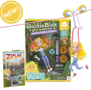 Goldie Blox Zip Line Action Figure | Gifts for Kids
